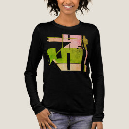 Rosa Olive Green Geometrie Tribal Art Abstrakt Tri-Blend Shirt