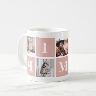 Rosa Oma-Fotocollage Mimi Kaffeetasse