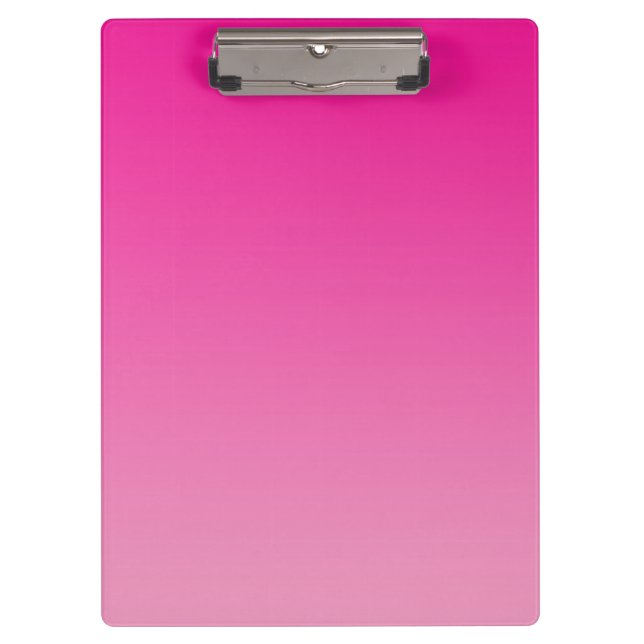 "Rosa Ombre" Klemmbrett (Vorderseite)