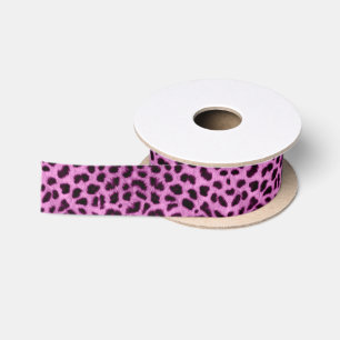 Rosa Ombre Leopard-Tierdruck-Band Satinband