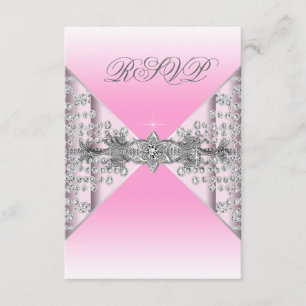 Rosa Ombre UAWG RSVP Karte