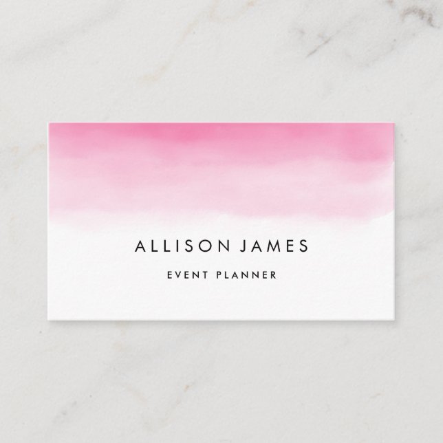 Rosa Ombre Visitenkarte (Vorderseite)