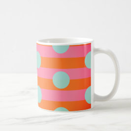 Rosa Orange Blue Ringer Combo-Tasse Kaffeetasse