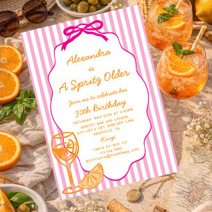 Rosa Orange Ein Spritz Älterer Aperol Spritz Gebur Einladung