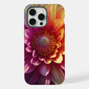 Rosa Orange Gelbe Lila Dahlia Blume iPhone 15 Pro Max Hülle