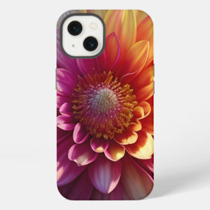 Rosa Orange Gelbe Lila Dahlia Blume iPhone Hülle
