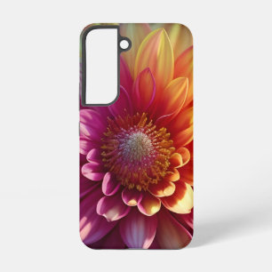 Rosa Orange Gelbe Lila Dahlia Blume Samsung Galaxy Hülle