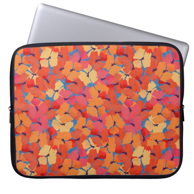 Rosa, orange, gelbe Paprika - Laptop-Sieb Laptopschutzhülle (Vorderseite)