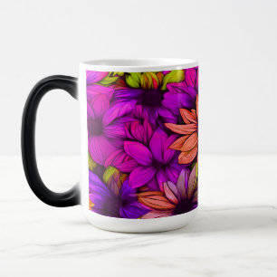 Rosa Orange Green Lila Abstrakt - Verwandlungstasse