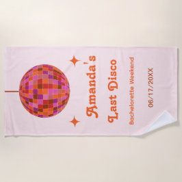 Rosa Orange Groovy Bacheloretto Strandtuch