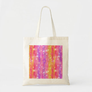 Rosa Orange Lila Glitter Glanz Muster Tragetasche