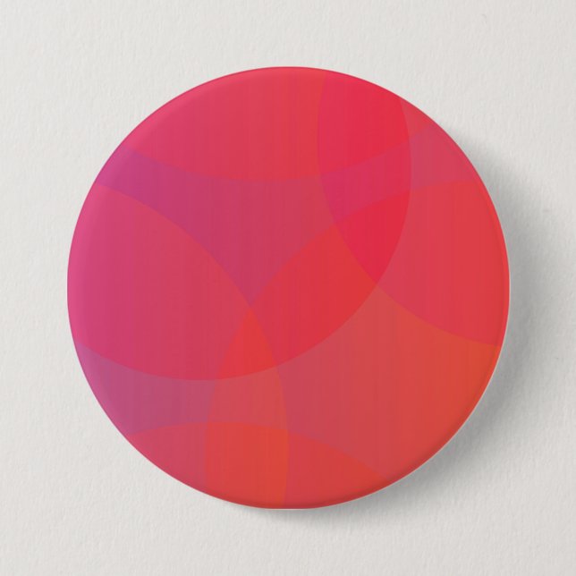 Rosa, orange, modern, einfach, cool, trendig button (Vorderseite)