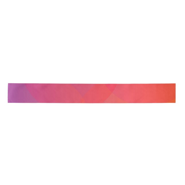 Rosa, orange, moderne, einfache, coole, trendy satinband (Vorderseite)
