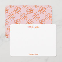 Rosa Orange Niedlich Girly Retro Minimalistisch Tr