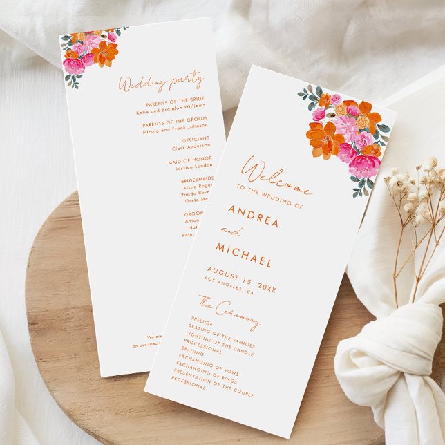 Rosa Orange Sommer florale Lebhaftigkeit Blütenhoc Programm (Von Creator hochgeladen)