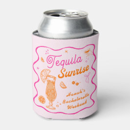 Rosa Orange Tequila Sunrise Junggeselinnen-Abschie Dosenkühler