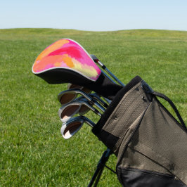 Rosa, orange und gelb golf headcover