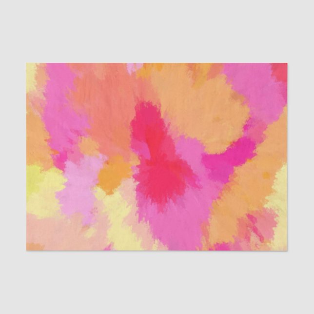 Rosa, orange und gelbe Farben Seidenpapier (Vorderseite)