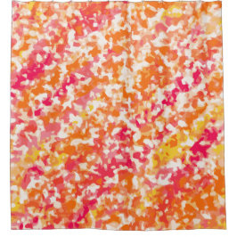 Rosa orange Zeichenstift färbt Spaß Duschvorhang