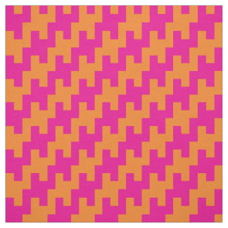 Rosa-Orange ZigZag Stoff