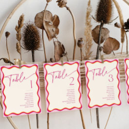 Rosa orangefarbene, weiche Grenzsitzkarten Einladung