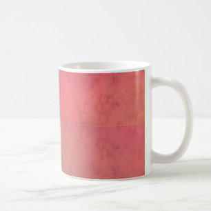 Rosa Orangefarbenes rotes Pastell Wasserfarbmuster Kaffeetasse