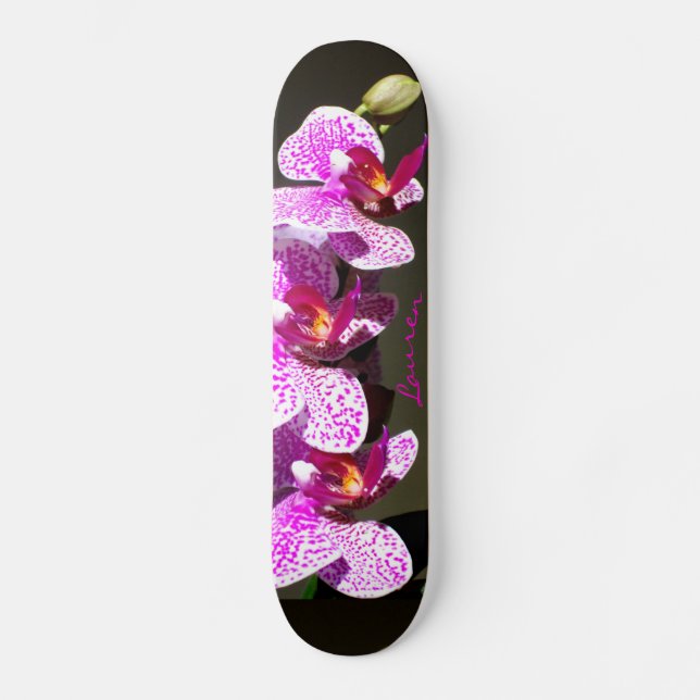 Rosa Orchiale - Monogramm Skateboard (Vorderseite)