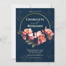 Rosa Orchid-Blume | Rundrahmen | Hochzeit