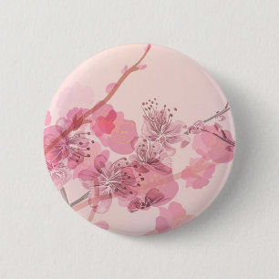 Rosa-Orchid-Hochzeit Button