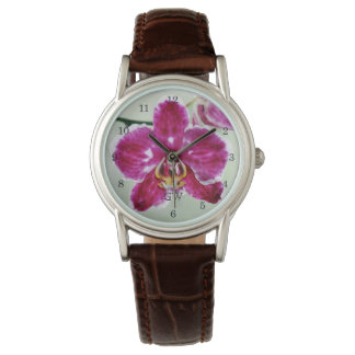 Rosa Orchidee Armbanduhr