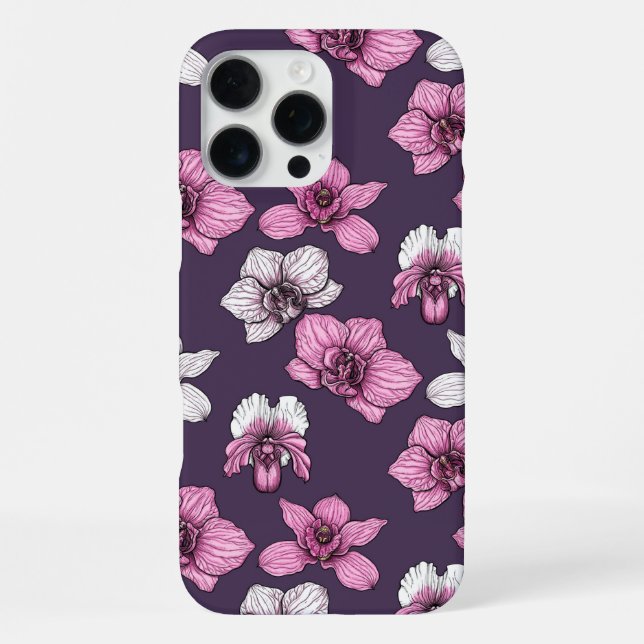Rosa Orchideen-Blume iPhone 16 Pro Max Hülle (Rückseite)