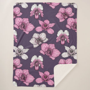 Rosa Orchideen-Blume Sherpadecke