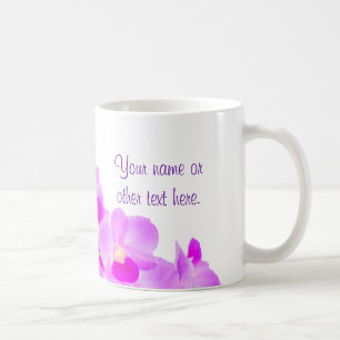 Rosa Orchideen-Blumenstrauß Kaffeetasse