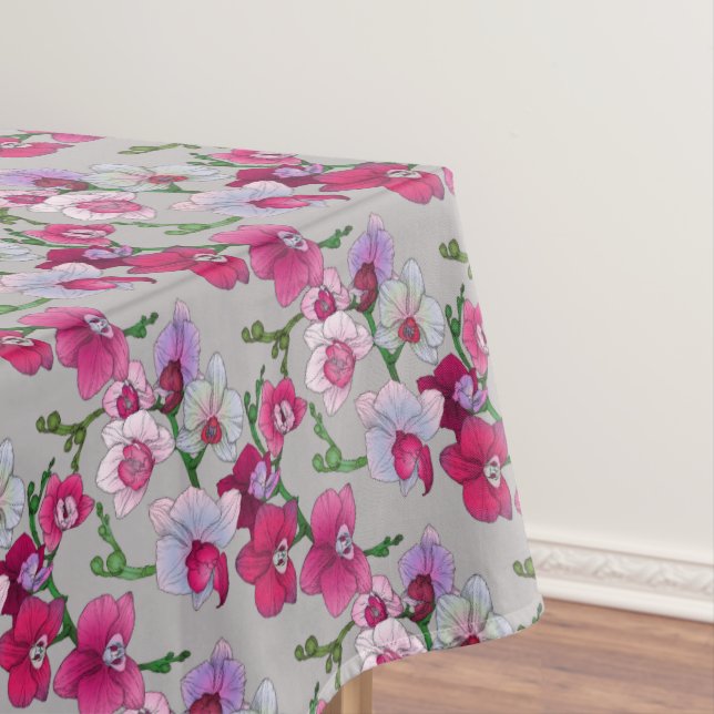 Rosa Orchideen in der Blüte Tischdecke (Beispiel)