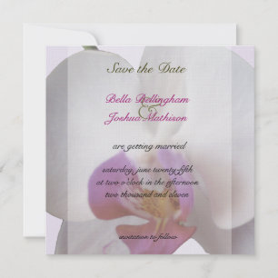 Rosa Orchideen-Save the Date Einladung