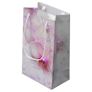 Rosa Orchideen und Blasen Kleine Geschenktüte