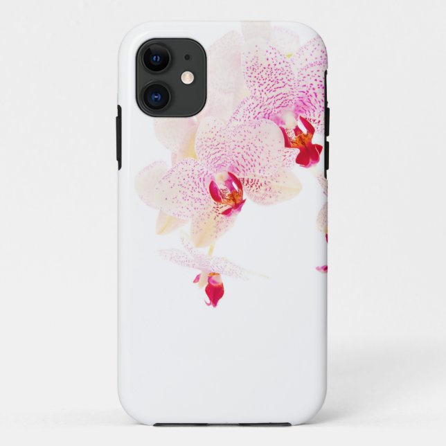 rosa Orchideenfall Case-Mate iPhone Hülle (Rückseite)