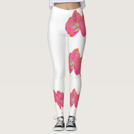 Rosa Orchideenmalerei Leggings