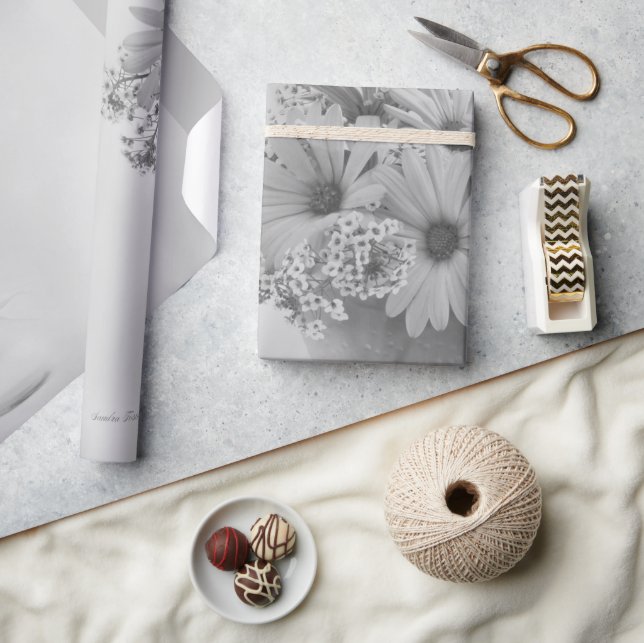 Rosa Osteospernum Geschenkpapier (Kunsthandwerk)