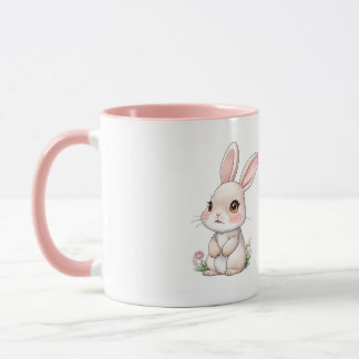 Rosa Osterhasen Tasse