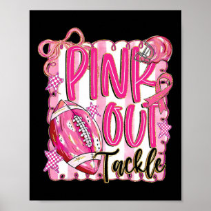 Rosa-out-Kampf Brustkrebs-Bewusstsein Band-Foo Poster