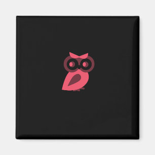 Rosa Owl Magnet