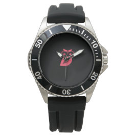 Rosa Owl Watch Armbanduhr