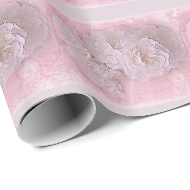 Rosa-Packpapier Geschenkpapier (Rolleneckpunkt)