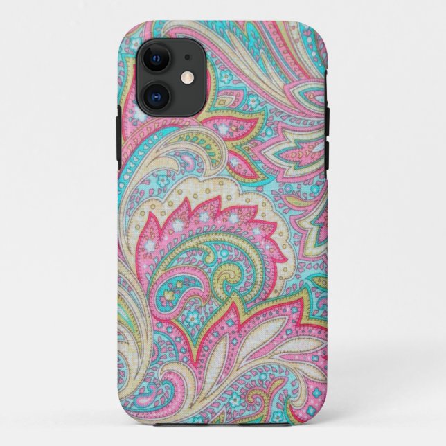 Rosa Paisley Case-Mate iPhone 5 Hülle (Rückseite)