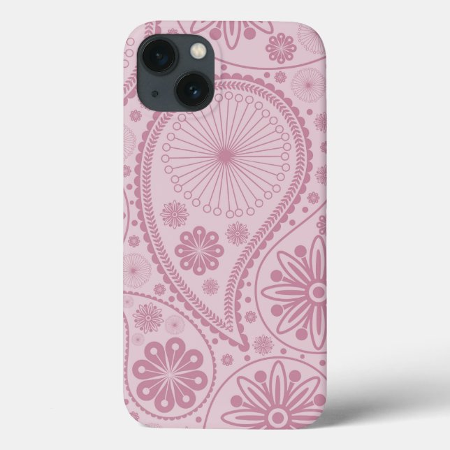Rosa Paisley Case-Mate iPhone Hülle (Rückseite)