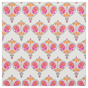Rosa Paisley Druck des Paisley-Muster-Gewebe- Stoff