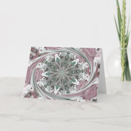 Rosa Paisley-Kaleidoskop für Weihnachten oder