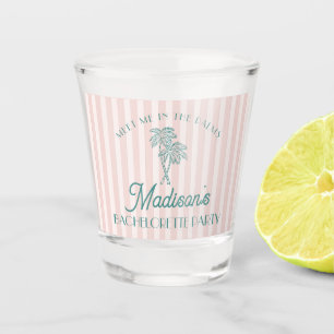 Rosa Palm Springs Pastell Strand Junggesellinnenab Schnapsglas