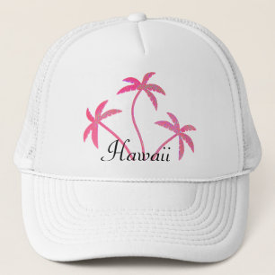 Rosa Palmen Hawaii Truckerkappe